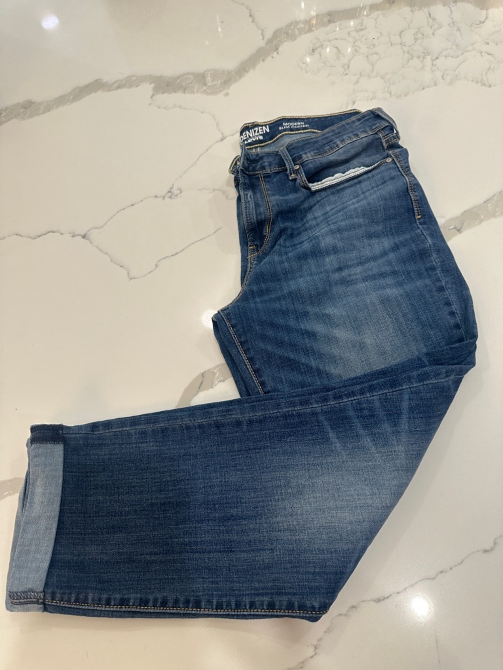 Denizen from Levi's Mid Wash Straight Leg Jeans